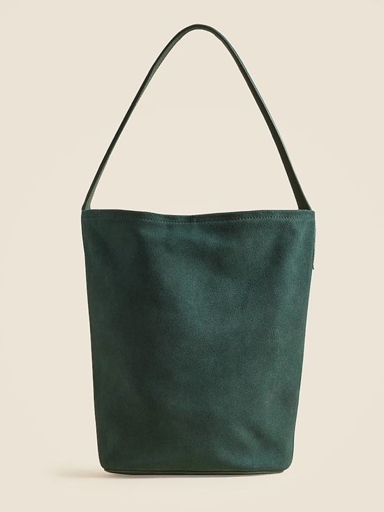 J. Crew Handbags - J. Crew Berkeley Bucket Bag in Midnight Foliage Suede